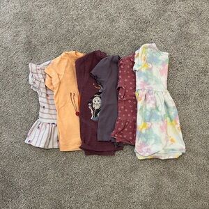 Lot of 6 Girls’ Tops 2T
